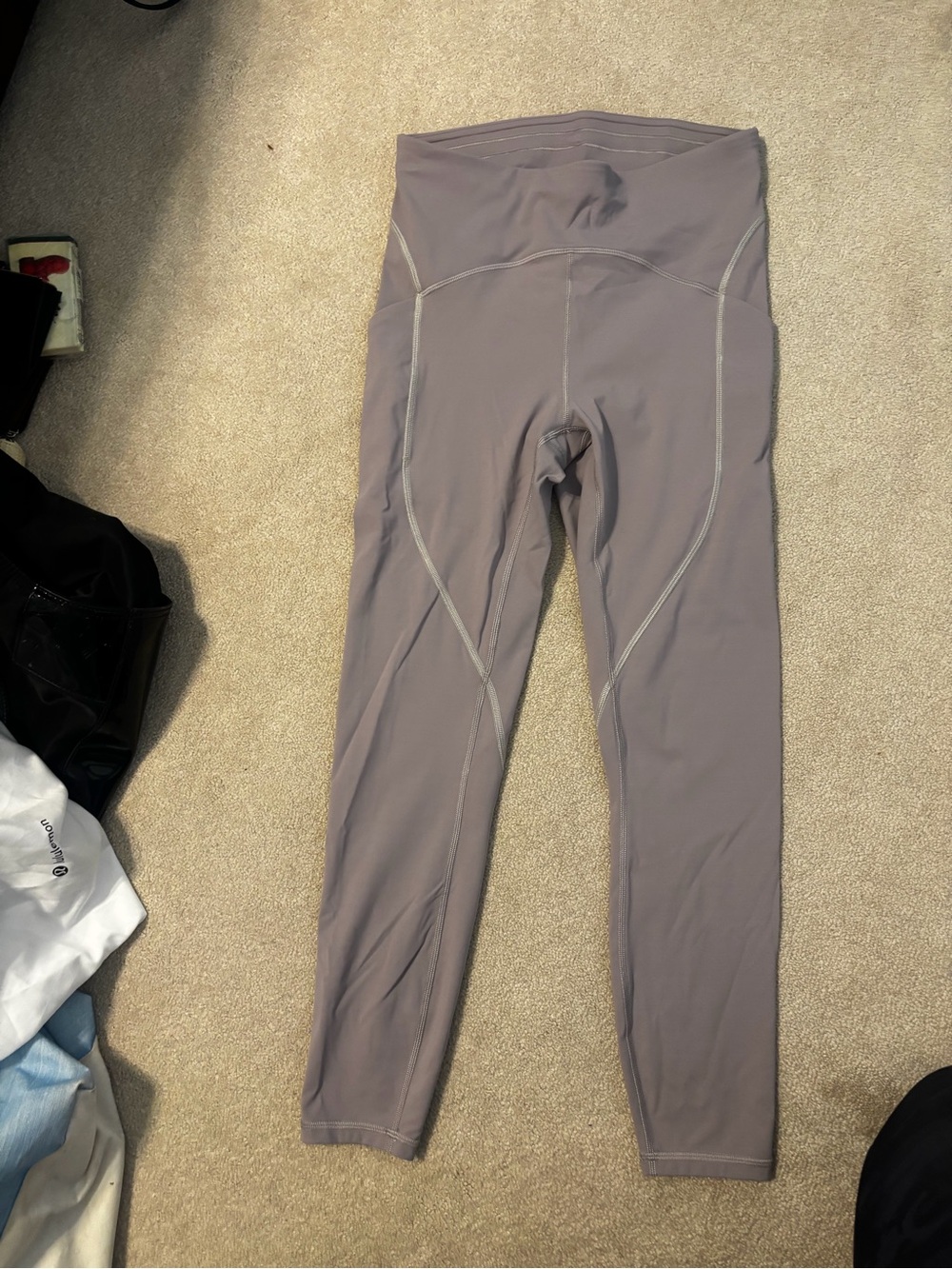 lululemon athletica Purple-Gray Active Leggings